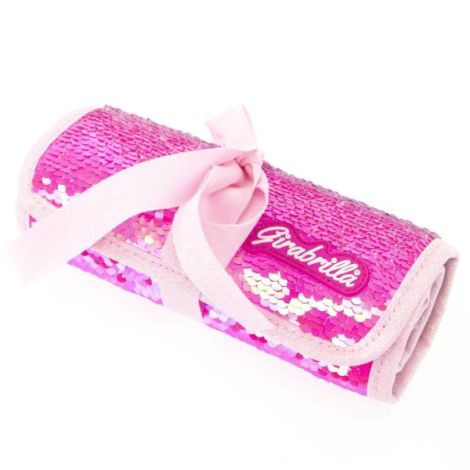 Penar rulabil Girabrilla ,   cu paiete reversibile si set 12 pixuri gel + 6 markere duble - imagine 6